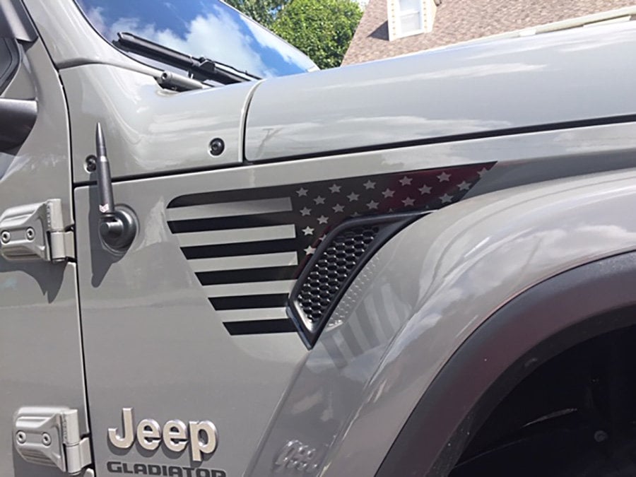 Under The Sun Inserts Side Vent Decals for 1824 Jeep Wrangler JL
